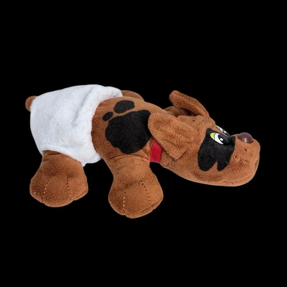 Pound Puppies Brown Puppy Dog Plush 8 in 2019 Basic Fun Hasbro PP Diaper Newborn